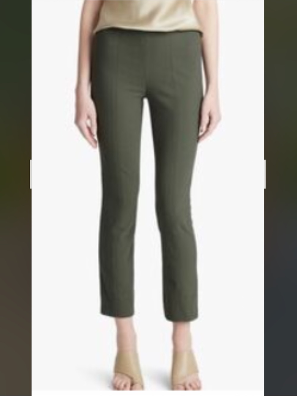Vince. Tailored Green Dress Pants